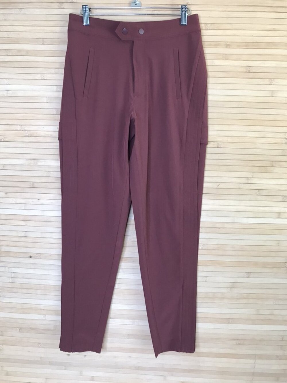 Athleta Uptown Ankle Pant Size 0 Cognac Brown Commute Work Travel pants - Picture 3 of 8